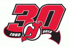 New Jersey Devils 2011 12 Anniversary Logo iron on paper